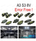 KIT 15 AMPOULES LED INTÉRIEUR AUDI A3 S3 8 V BERLINE QUATTRO SPORTBACK LIMOUSINE 14-