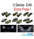 KIT 18 AMPOULES LED INTÉRIEUR POUR BMW E46 M3 318I 318TI 323I 323IS 325I 325XI 328I 330I 330XI 325CI 323CI 328CI 330