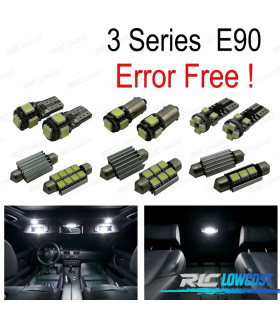 KIT 17 AMPOULES LED INTÉRIEUR BMW SÉRIE 3 E90 BERLINE 330XD 330D XDRIVE 330I 330XI 335D M3 05-11
