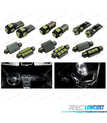 KIT 26 AMPOULES LED INTÉRIEUR POUR AUDI A3 S3 8L 96-03