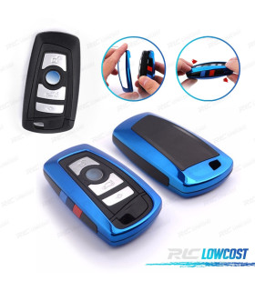 COQUE DE CLÉ BMW CARRÉ BLEU