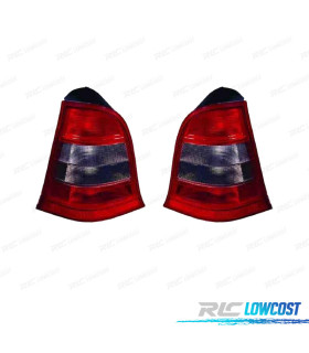 FEUX ARRIÈRE POUR MERCEDES CLASSE A W168 97-01 FUMÉ ROUGE