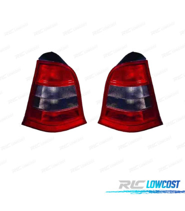 FEUX ARRIÈRE POUR MERCEDES CLASSE A W168 97-01 FUMÉ ROUGE