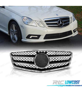 CALANDRE MERCEDES CLASSE E W212 CHROME NOIR 09- LOOK SPORT