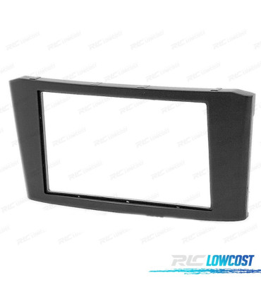 FACADE AUTORADIO 2-DIN NOIR POUR TOYOTA AVENSIS 02-08