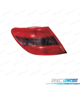 FEUX ARRIÈRE GAUCHE POUR MERCEDES CLASSE C W204 BERLINE 07-10 FUMÉ ROUGE