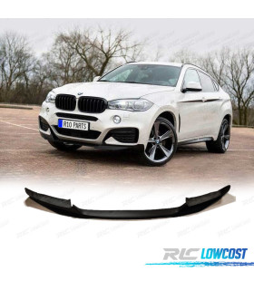 SPOILER LAME FRONTAL BMW X6 F16 14-19 LOOK M NOIR BRILLANT