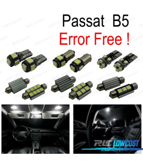 KIT 17 AMPOULES LED INTÉRIEUR POUR VOLKSWAGEN VW PASSAT B5 BERLINE 97-05