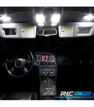 KIT 18 AMPOULES LED INTÉRIEUR AUDI A6 S6 RS6 C6 AVANT 2005-2011