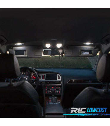 KIT 18 AMPOULES LED INTÉRIEUR AUDI A6 S6 RS6 C6 AVANT 2005-2011