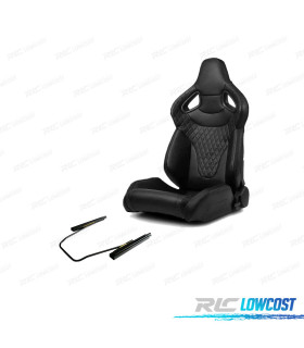 KIT SIÈGE BAQUET SPORT UNIVERSEL CUIR NOIR STYLE SPORTSTER