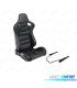 KIT BANC SEMI BAQUET TYPE RS EN CUIR NOIR PEAU SYNTHETIQUE