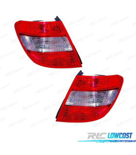 FEUX ARRIÈRE POUR MERCEDES CLASSE C W204 ESTATE KOMBI 07-10 BLANC ROUGE