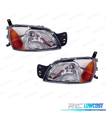 PHARES POUR FORD FIESTA MK4 99-02, COURIER 99-02 AMBRE