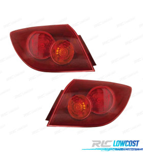FEUX ARRIÈRE POUR MAZDA 3 HATCHBACK 5P 03-09 ROUGE