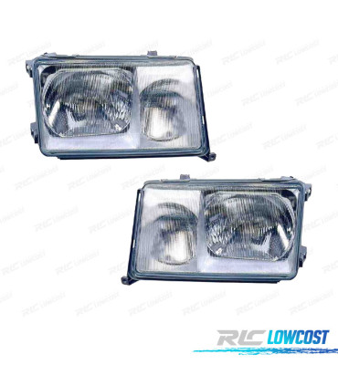 PHARES MERCEDES W124 89-93 BERLINE COUPÉ ARGENTÉS