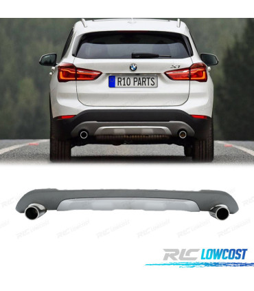 DIFFUSEUR BMW X1 F48 15- LOOK M + EMBOUTS D'ÉCHAPPEMENT