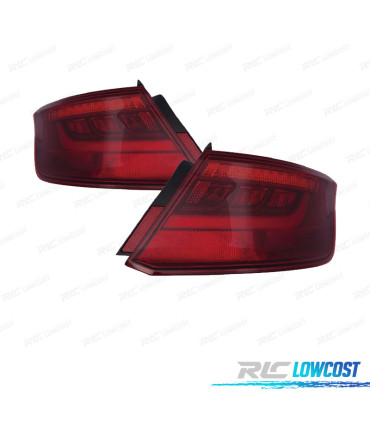 FEUX ARRIÈRE POUR AUDI A3 SPORTBACK 5P 12-16 LED ROUGE FUMÉ