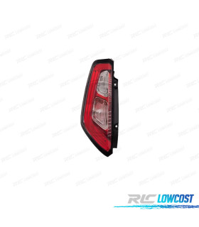 FEUX ARRIÈRE GAUCHE POUR FIAT PUNTO EVO 09- LED CONTOUR NOIR