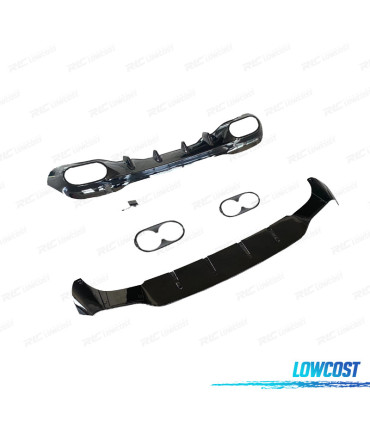 DIFFUSEUR MERCEDES CLASSE CLA W118 AMG 19- LOOK AMG CLA45 NOIR BRILLANT