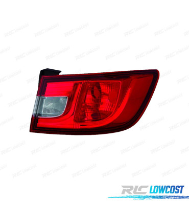 FEUX ARRIÈRE DROIT POUR RENAULT CLIO IV 12-16 BLANC ROUGE