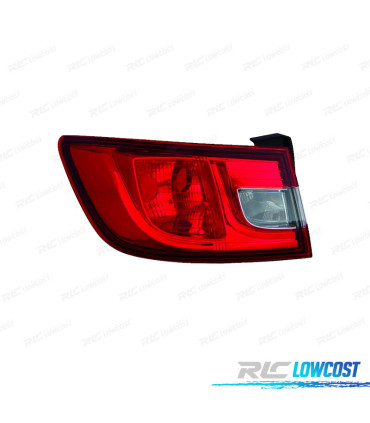 FEUX ARRIÈRE GAUCHE POUR RENAULT CLIO IV 12-16 BLANC ROUGE