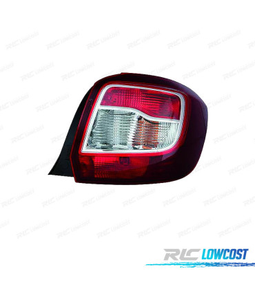 FEUX ARRIÈRE DROIT DACIA SANDERO STEPWAY 13-17 BLANC ROUGE TEINTÉ