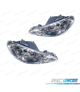 PHARES PEUGEOT 206 98-09 H7+H7