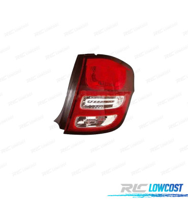 FEUX ARRIÈRE DROIT POUR CITROEN C3 10-13 BLANC ROUGE