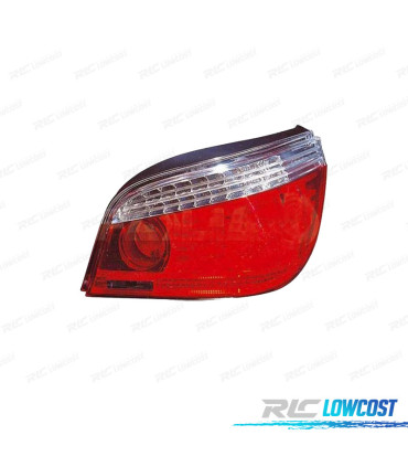 FEUX BMW E60 07-10 BERLINE LED BLANC ROUGE