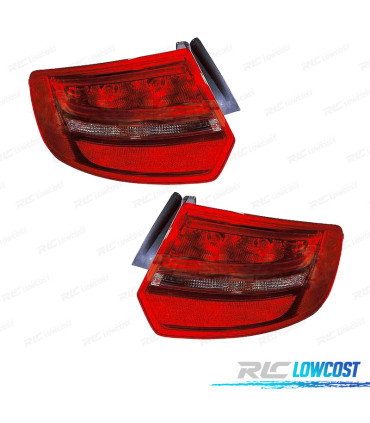 FEUX ARRIÈRE POUR AUDI A3 SPORTBACK 5P 09-12 LED BLANC ROUGE