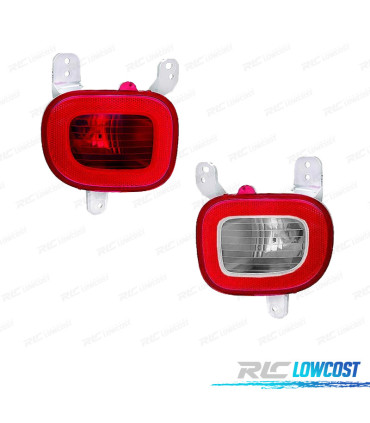 FEUX ARRIÈRE POUR FIAT PANDA 12- BLANC ROUGE
