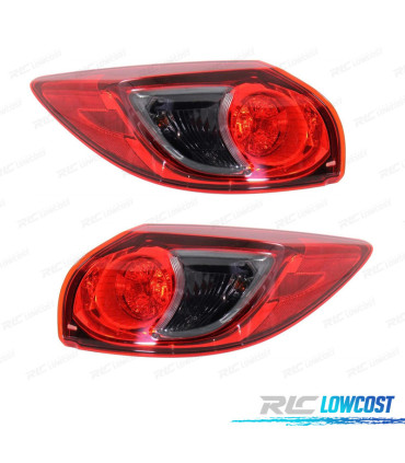 FEUX ARRIÈRE POUR MAZDA CX5 12-16 ROUGE FUMÉ