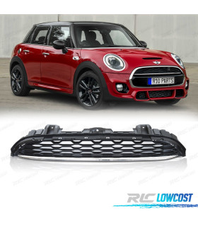 CALANDRE MINI COOPER F55 F56 F57 14-21 LOOK SPORT NOIR CHROME