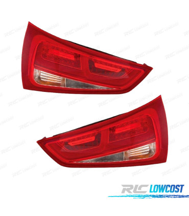 FEUX ARRIÈRE POUR AUDI A1 SPORTBACK 10-14 LED BLANC ROUGE