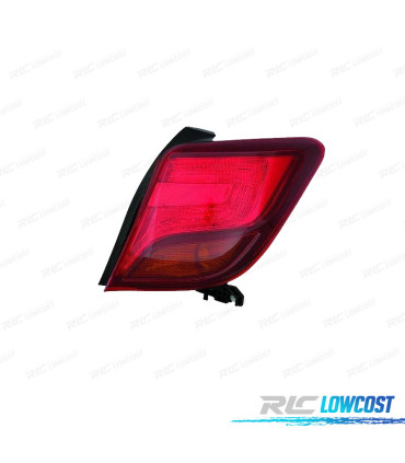 FEUX ARRIÈRE DROIT POUR TOYOTA YARIS 5P 14- ROUGE