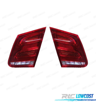 FEUX ARRIÈRE POUR MERCEDES CLASSE E W212 13-16 BERLINE LED BLANC ROUGE