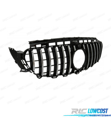 CALANDRE MERCEDES CLASSE E W213 16-19 LOOK AMG GTR NOIR CHROMÉ