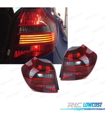 FEUX BMW E81 E87 LCI 07-11 LED ROUGE FUMÉ