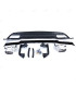 DIFFUSEUR MERCEDES CLASSE A W176 LOOK AMG A45 NOIR BRILLANT + EMBOUTS D'ÉCHAPPEMENT CHROMÉS