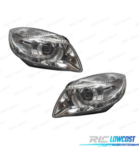 PHARES POUR SKODA FABIA 07-09 ET ROOMSTER RÉGLAGE ÉLECTRIQUE