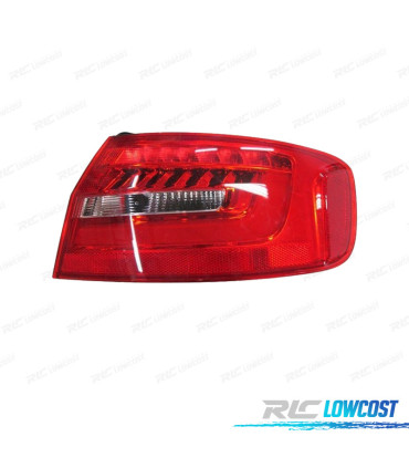 FEUX ARRIÈRE DROIT POUR AUDI A4 12-15 BERLINE LED BLANC ROUGE
