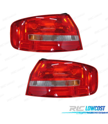 FEUX ARRIÈRE POUR AUDI A4 12-15 BERLINE BLANC ROUGE