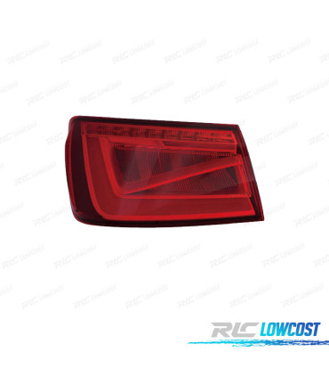 FEUX ARRIÈRE GAUCHE AUDI A3 4P 12-16 BERLINE LED ROUGE FUMÉ