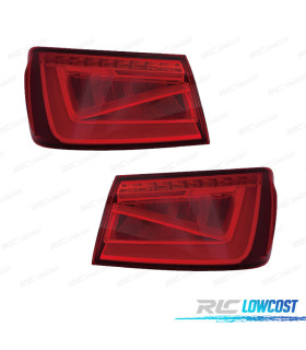 FEUX ARRIÈRE AUDI A3 4P 12-16 BERLINE LED ROUGE FUMÉ