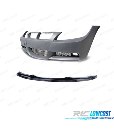 PARE CHOCS BMW E90 91 05-08 LOOK M SANS SRA SANS PDC + SPOILER FRONTAL M PERFORMANCE