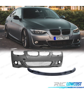 PARE CHOCS BMW E92 E93 06-10 LOOK M + SPOILER FRONTAL