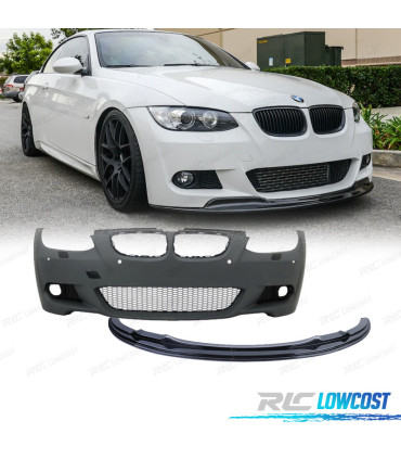 PARE CHOCS BMW E92 E93 06-10 LOOK M PDC SRA + SPOILER FRONTAL