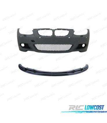 PARE CHOCS BMW E92 E93 06-10 LOOK M PDC SRA + SPOILER FRONTAL