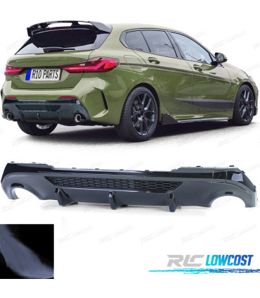 DIFFUSEUR BMW F40 19- LOOK M 135i NOIR BRILLANT